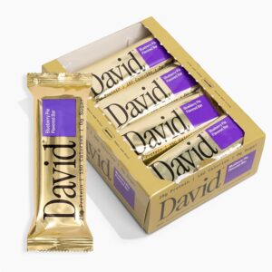 David Blueberry Pie Protein Bar 12ct